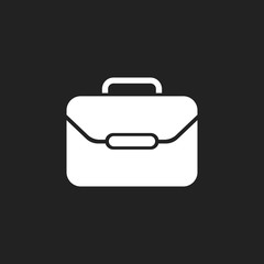 Suitcase vector icon. Luggage illustration in flat style.
