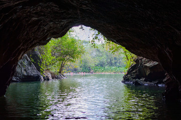 Cave opening as seen from within