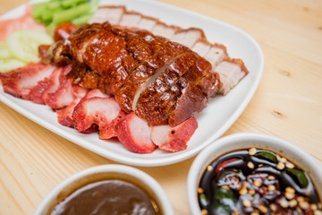 Roast duck and roast pork, Thai food, Chinese food