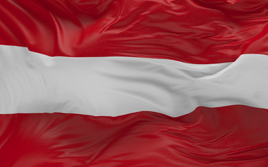  Flag of the Austria waving in the wind 3d render