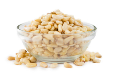 Pine Nuts isolated on white