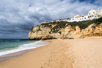 Fototapeta na wymiar Praia do Carvoeiro in the Algarve (Portugal)