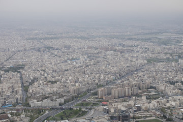 air polution over Tehran, Iran, 2017