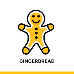 Unique linear icon of bakery, cooking. Suitable for print media, info graphics and web design