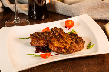 steak. Fried meat