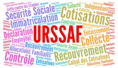 URSSAF nuage de mots