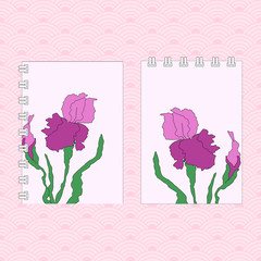 Floral flyer design. Hand-drawing illustration.