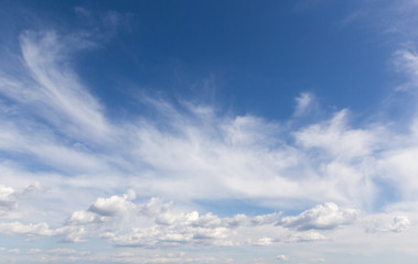 Landscape sky with beautiful clouds
