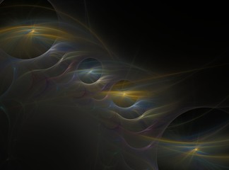 abstract bright multicolored fractal computer generated image, background for text labels