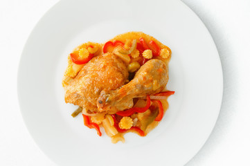 chicken in sweet and sour sauce