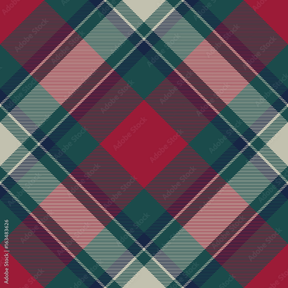 Poster abstract background check fabric texture seamless pattern