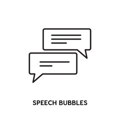 Speech Bubbles Vector Icon, conversation symbol. Modern, simple flat vector illustration for web site or mobile app