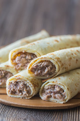 Crepes with tuna