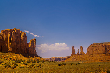 Picturesque majestic Monument Valley at dawn