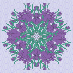 abstract pattern with irises.