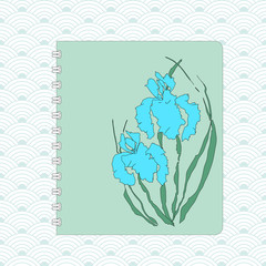 Floral flyer design. Hand-drawing illustration.