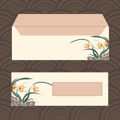 Envelopes for letters, front and back.
