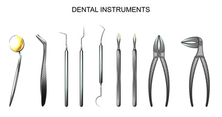 dental instruments. dentistry.