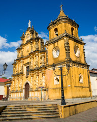 Iglesia de La Recoleccion is considered Leon's most beautiful church.  Leon, Nicaragua, Central America..