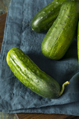 Raw Green Organic PIckle Cucumbers