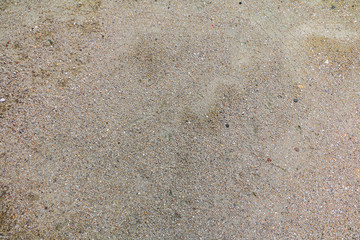 sand on the road
