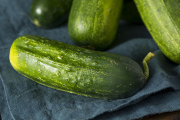 Raw Green Organic PIckle Cucumbers