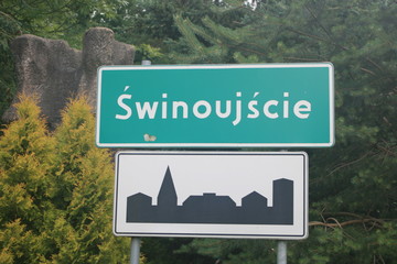 Ortsschild Swinoujscie © Inka