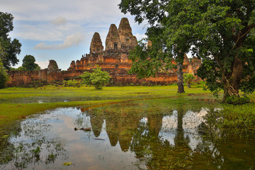 Fototapeta na wymiar Pre Rup Tempel in Angkor, Kambodscha
