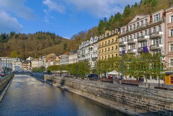 river Tepla in Karlovy Vary, Czech republic