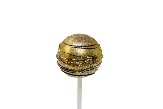 Decorated Cake Pop Isolated On White Background