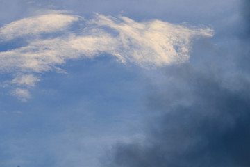 Naklejka na ściany i meble blue sky on evening with cloud on background