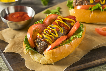 Homemade Burger Hot Dogs