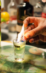 Lighting up the cocktail