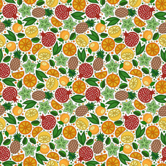 Exotic fruits. Background