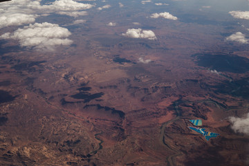 Grand canyon from airplane 