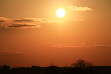Fototapeta premium sunset in soft shades