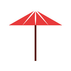 beach umbrella isolated icon vector illustration design