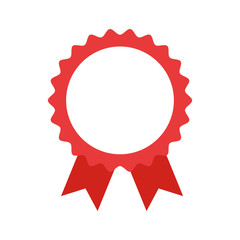 seal with ribbon icon vector illustration design