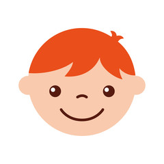 cute boy character icon vector illustration design