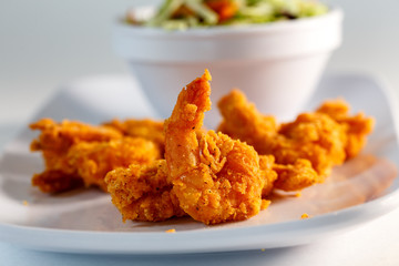 fried shrimp w/ french fries