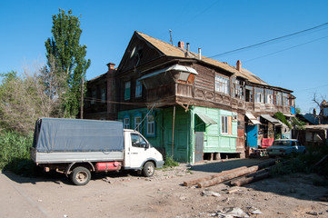 Residential house in Krasnaya embankment. Astrakhan, Russian Federation