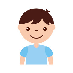 cute boy character icon vector illustration design