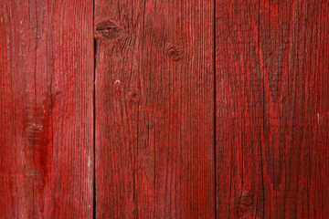 Fototapeta premium Red wooden texture, board vertically