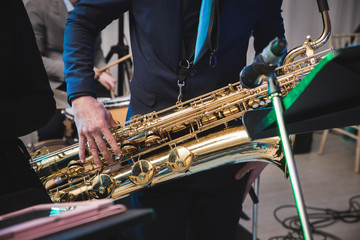 Golden saxophone