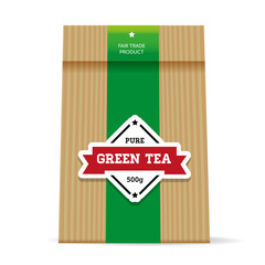 Green Tea vintage packaging