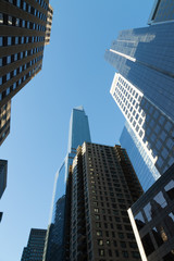Fototapeta na wymiar Skyscrapers in NYC New York City