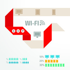 Vector colorful infographic for business presentations. Can be used for report, presentation, banner, website booklet or brochure layout. Vector, numbered banners, diagram.