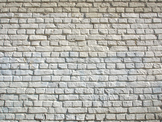 Obraz premium Hintergrund, Textur: Alte Ziegelmauer, weiß getüncht