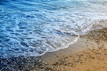 Photo of a beautiful blue wave