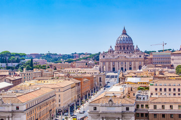 Fototapeta na wymiar Rome city view